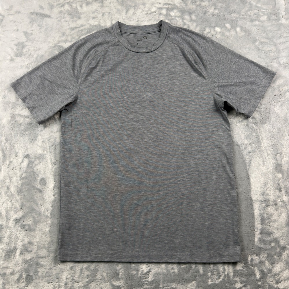 GapFit Mens Gray Heathered Short Sleeve Active Training T-Shirt Size S